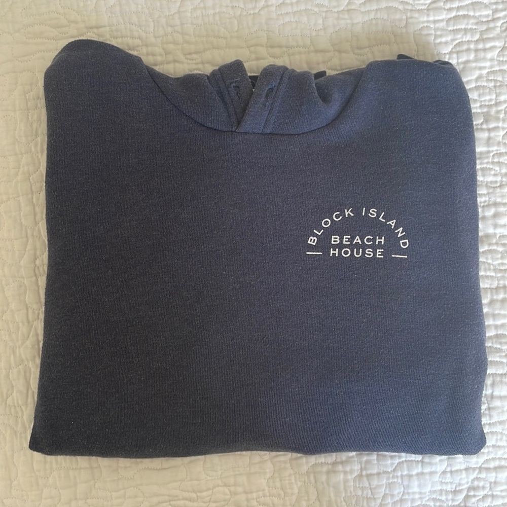 Block Island Beach House Hoodie Pullover Sweatshirt